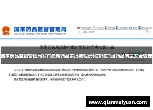 国家药品监督管理局发布最新药品审批流程优化措施加强药品质量安全管理