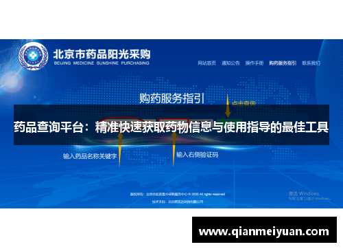药品查询平台：精准快速获取药物信息与使用指导的最佳工具